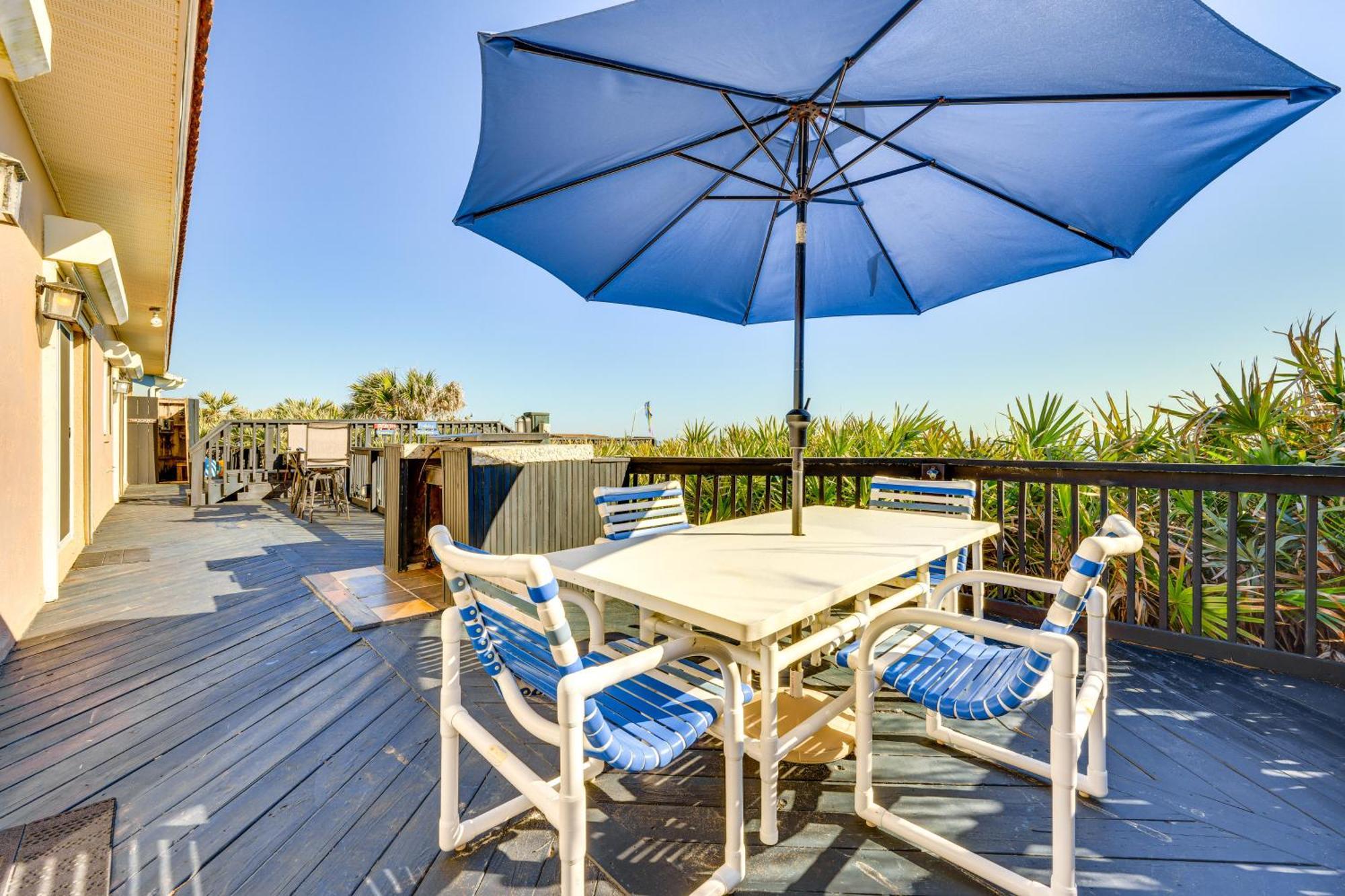 Oceanfront Oasis In Flagler Beach With Deck And Views! 外观 照片