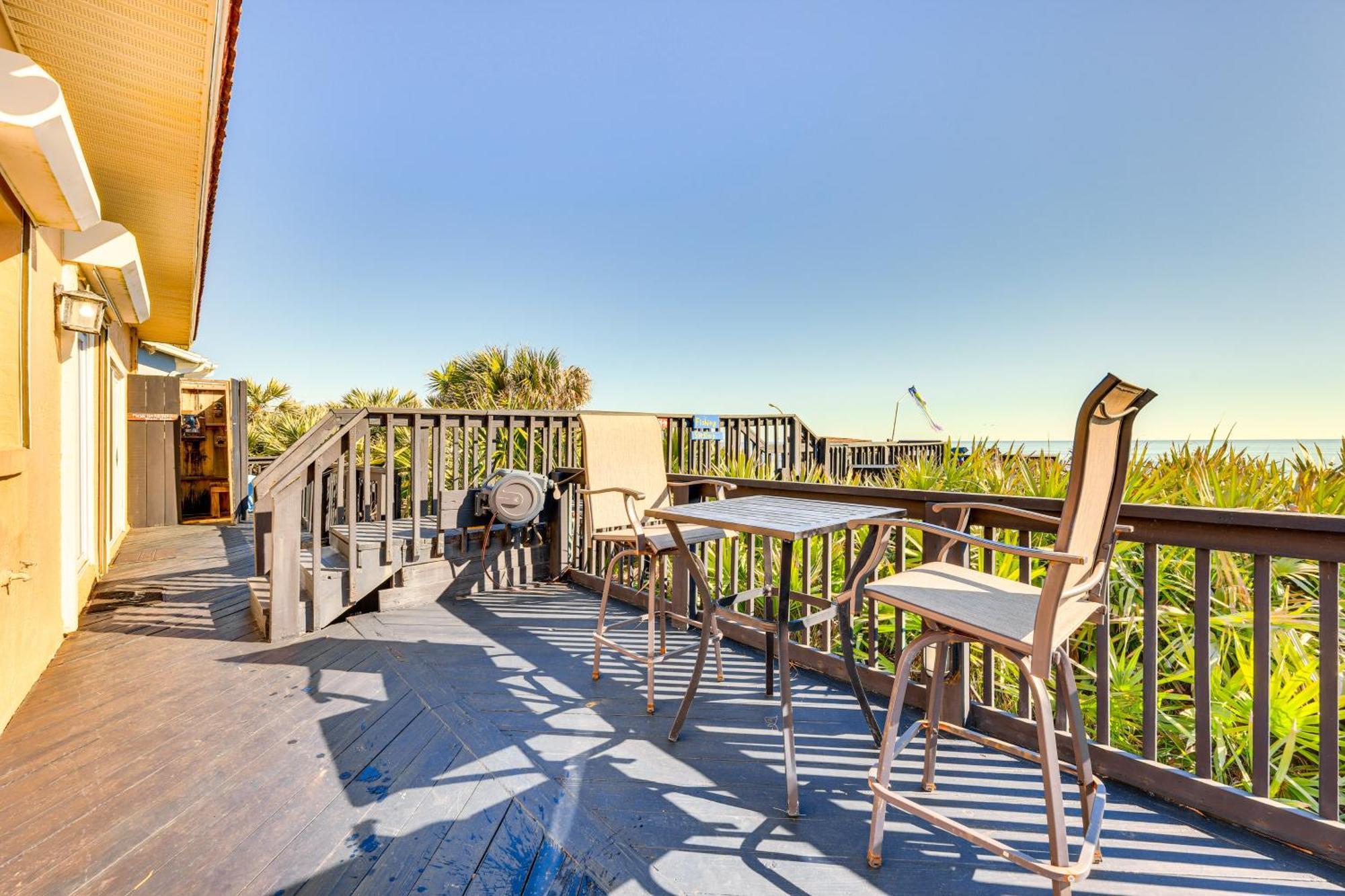Oceanfront Oasis In Flagler Beach With Deck And Views! 外观 照片