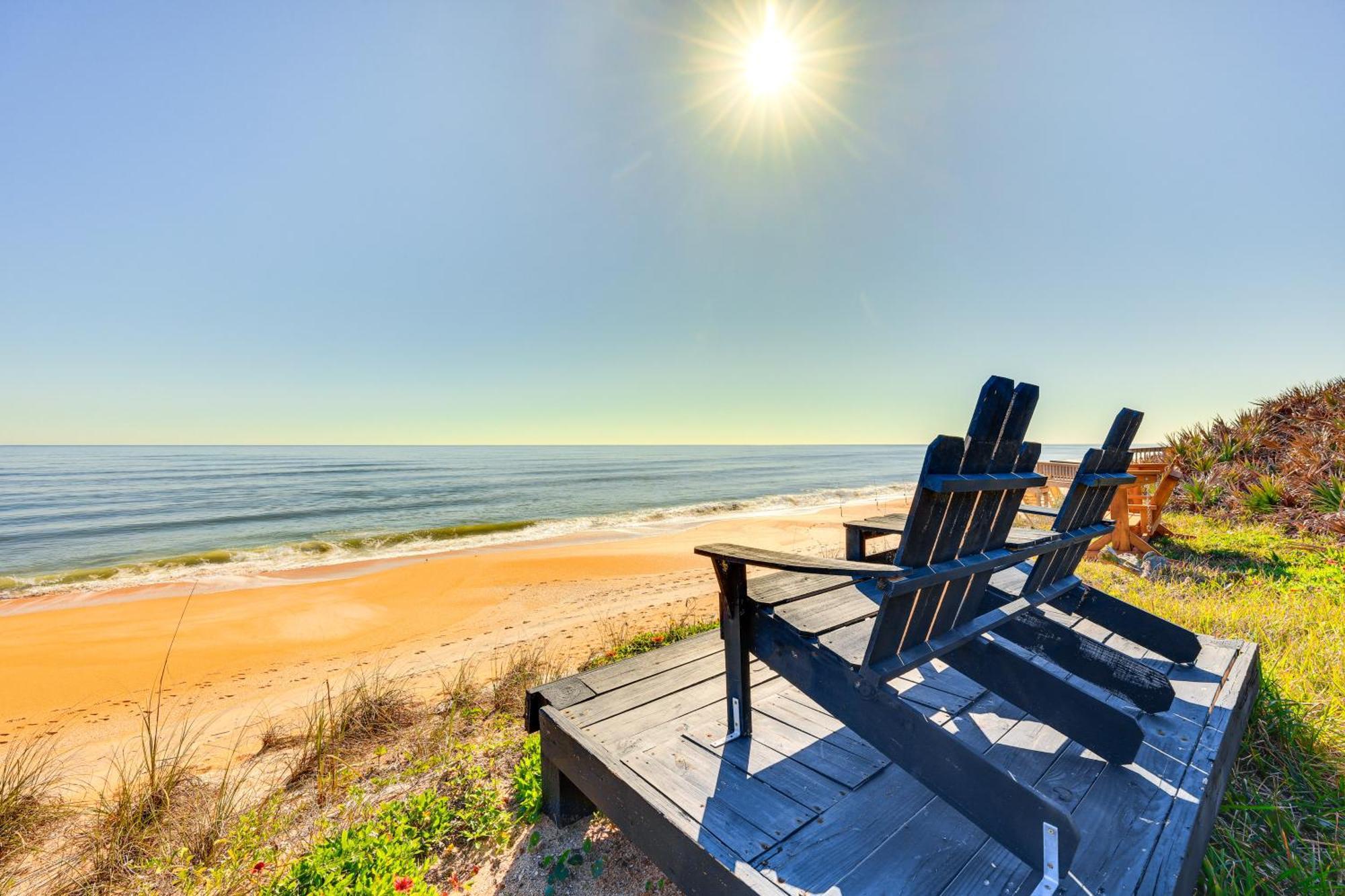 Oceanfront Oasis In Flagler Beach With Deck And Views! 外观 照片