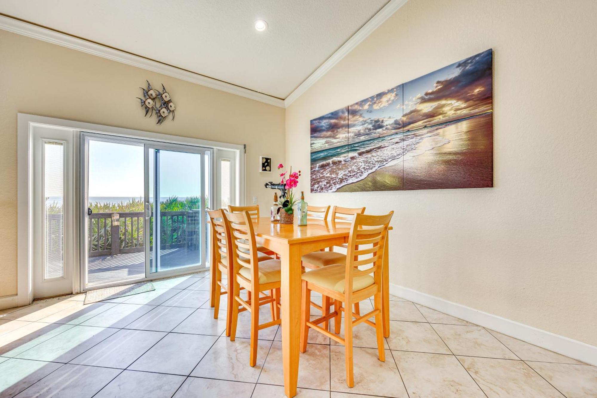Oceanfront Oasis In Flagler Beach With Deck And Views! 外观 照片